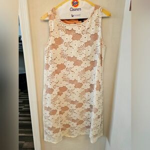 Floral Lace Sleeveless Dress